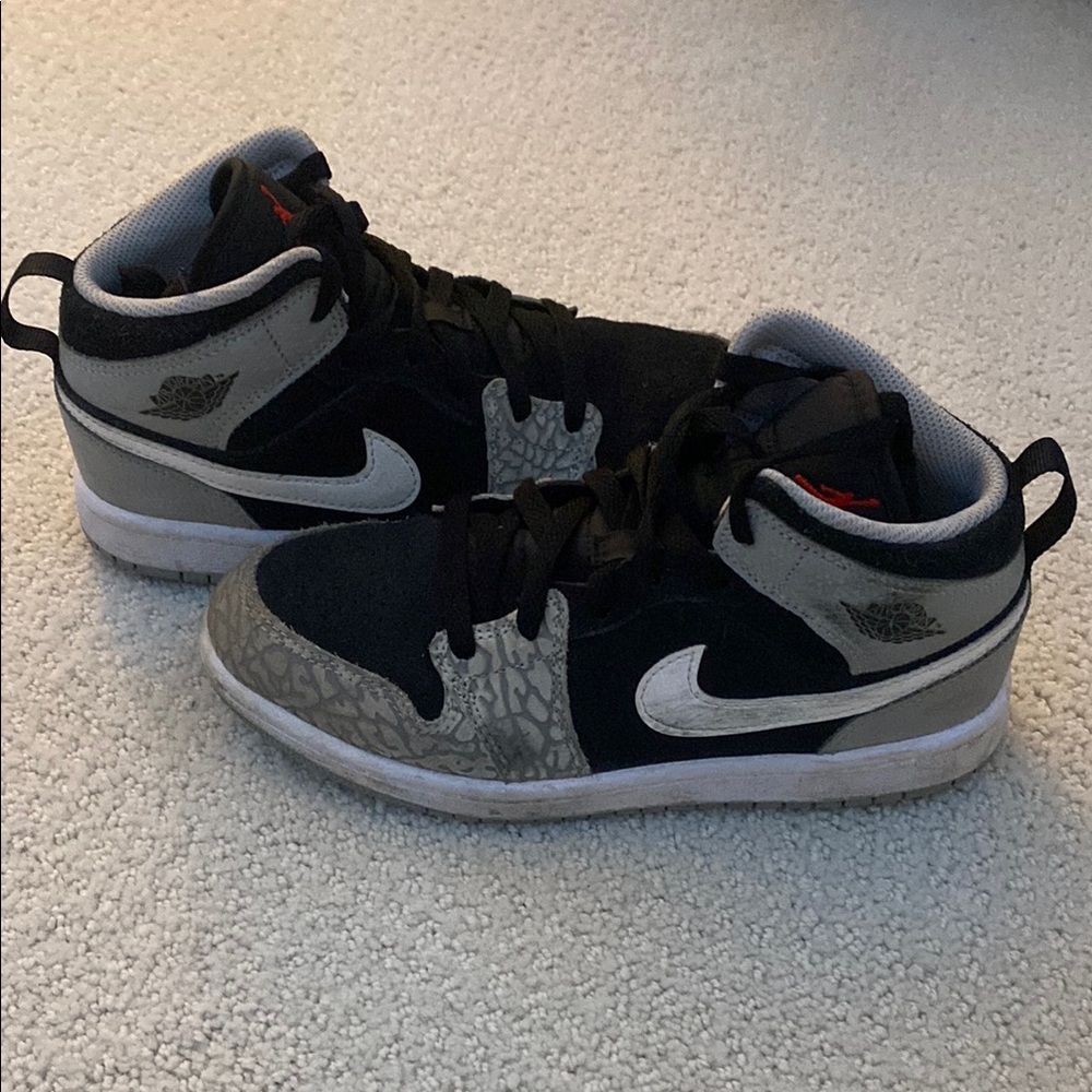 Nike Black and Gray High-Top Sneakers